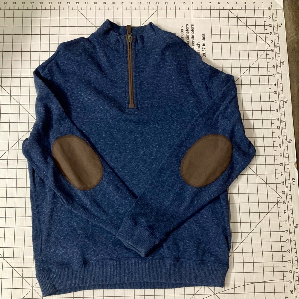 Cremieux Men’s‎ XL Blue 1/4 Sweater